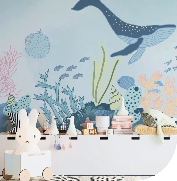Underwater Wallpaper for kids room area